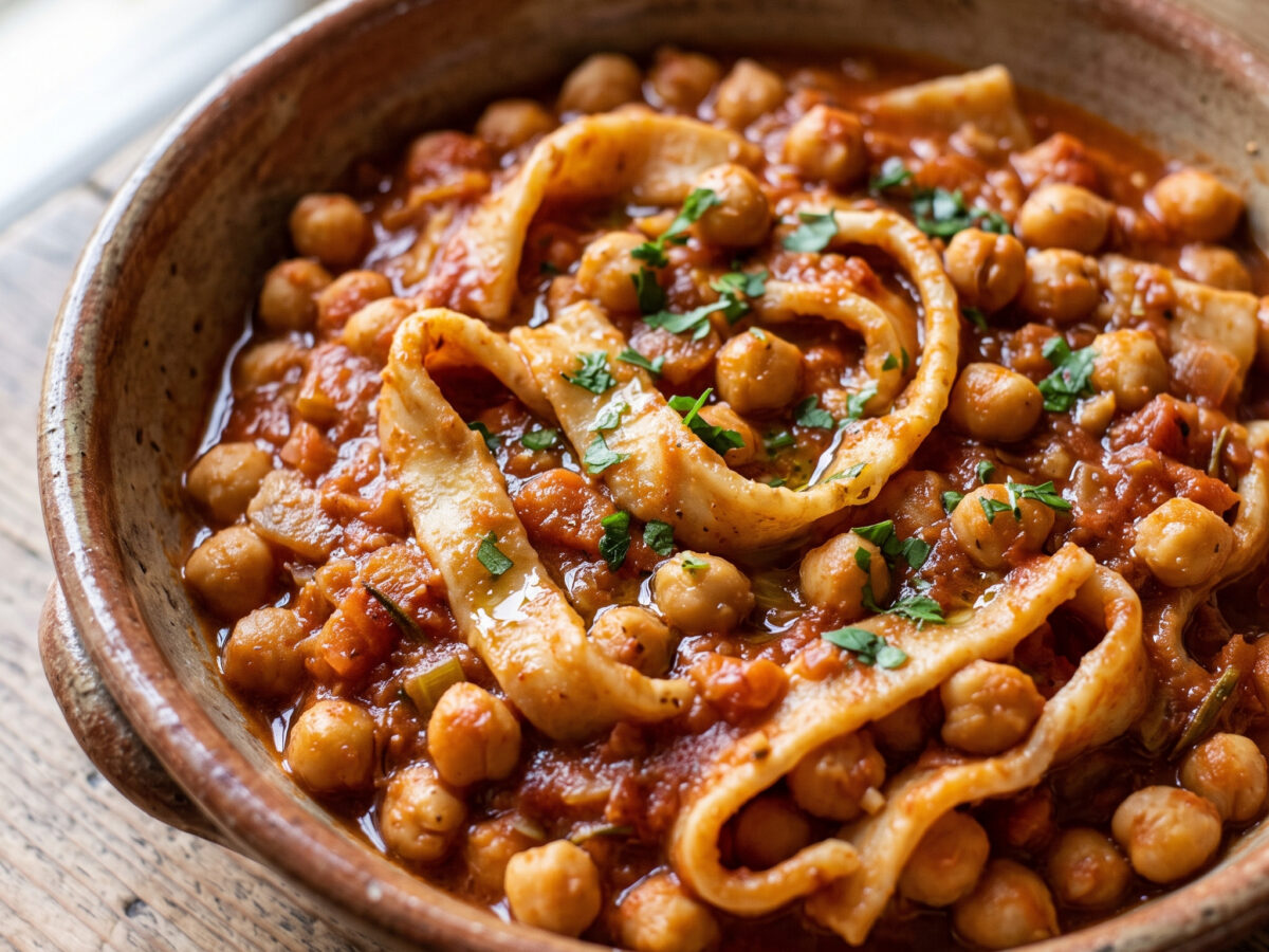 Laina e ceci – rustikale Pasta aus Latium