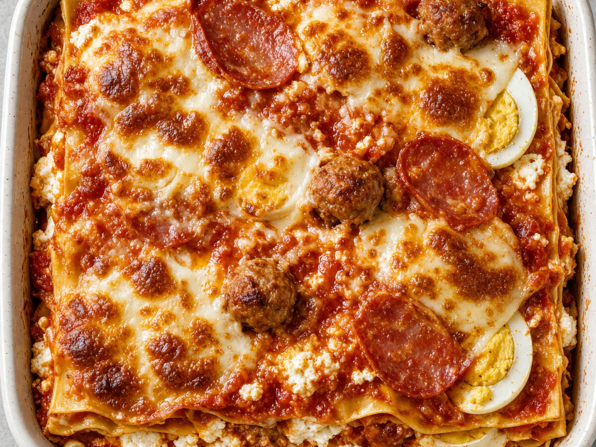 Lasagna di Carnevale napoletana aus Kampanien