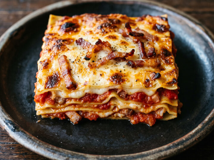 Lasagne all’Amatriciana aus dem Latium