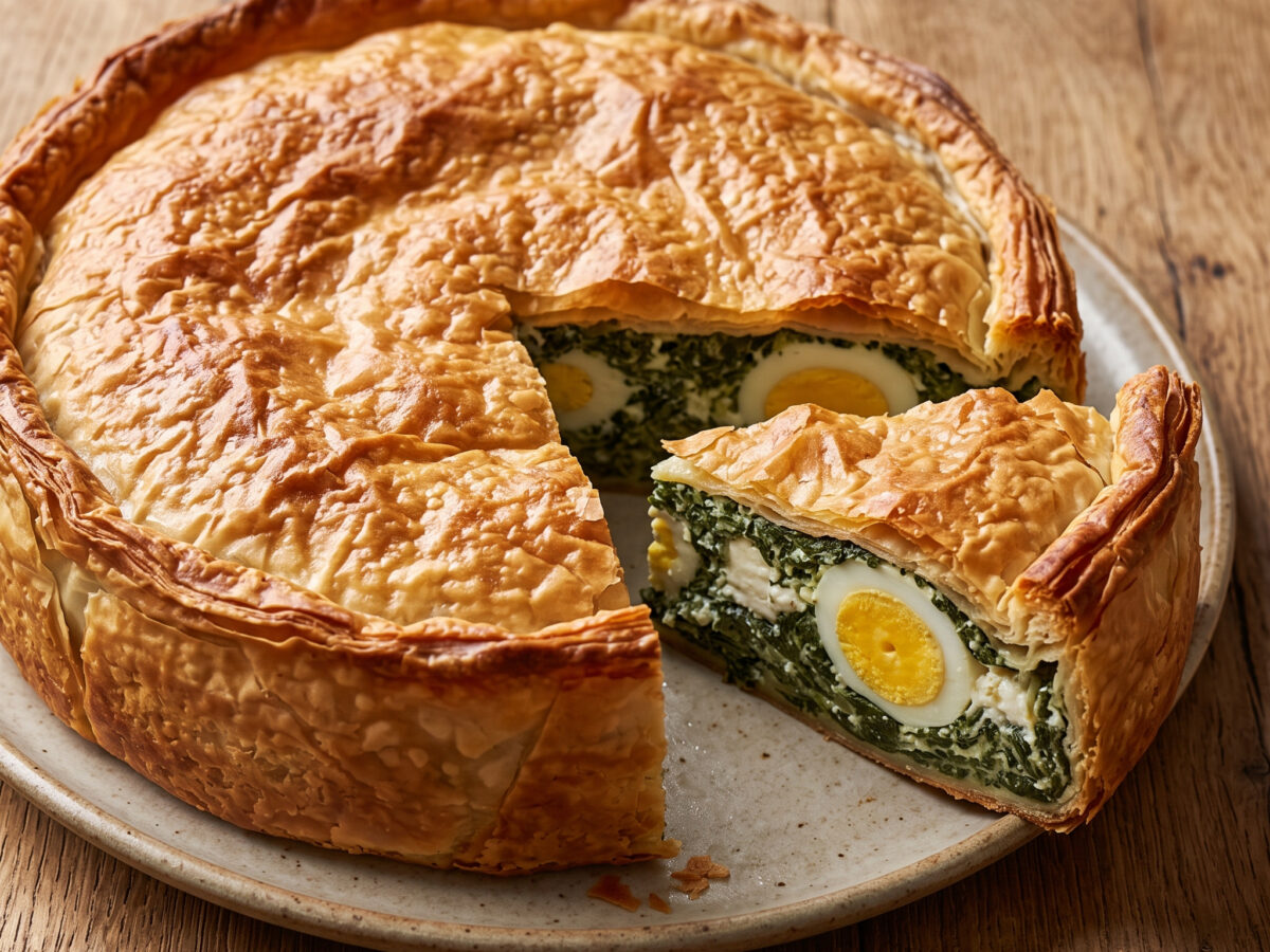 Ligurische Torta pasqualina mit Mangold