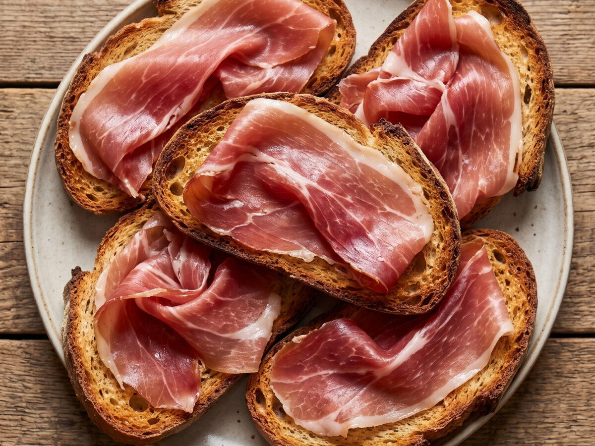 Lombardische Crostoni mit Gänseschinken