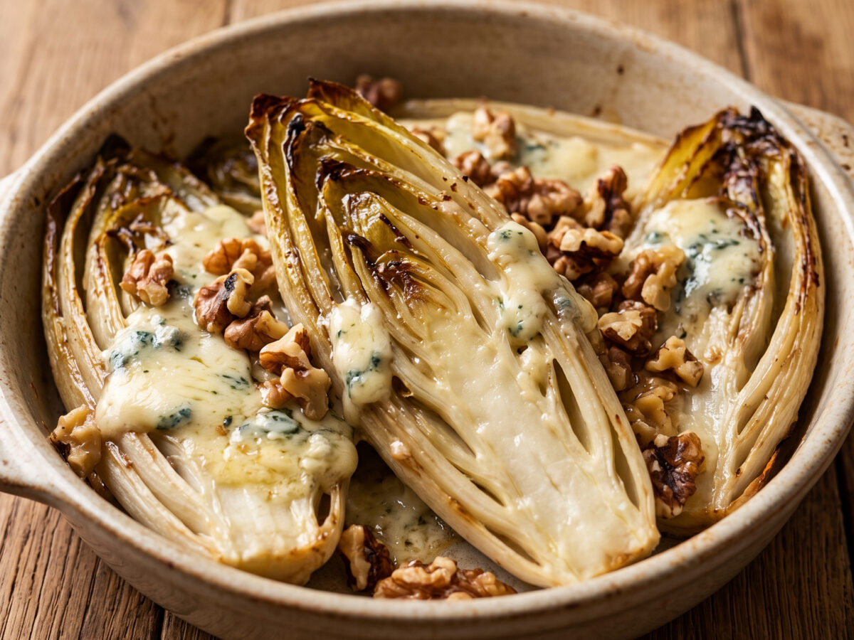 Lombardischer Chicorée mit kräftigem Käse