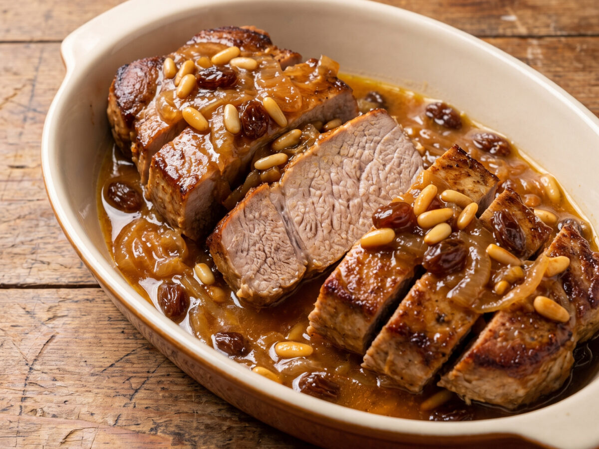 Maiale in saor – venezianisches Schweinefleisch mit Zwiebeln
