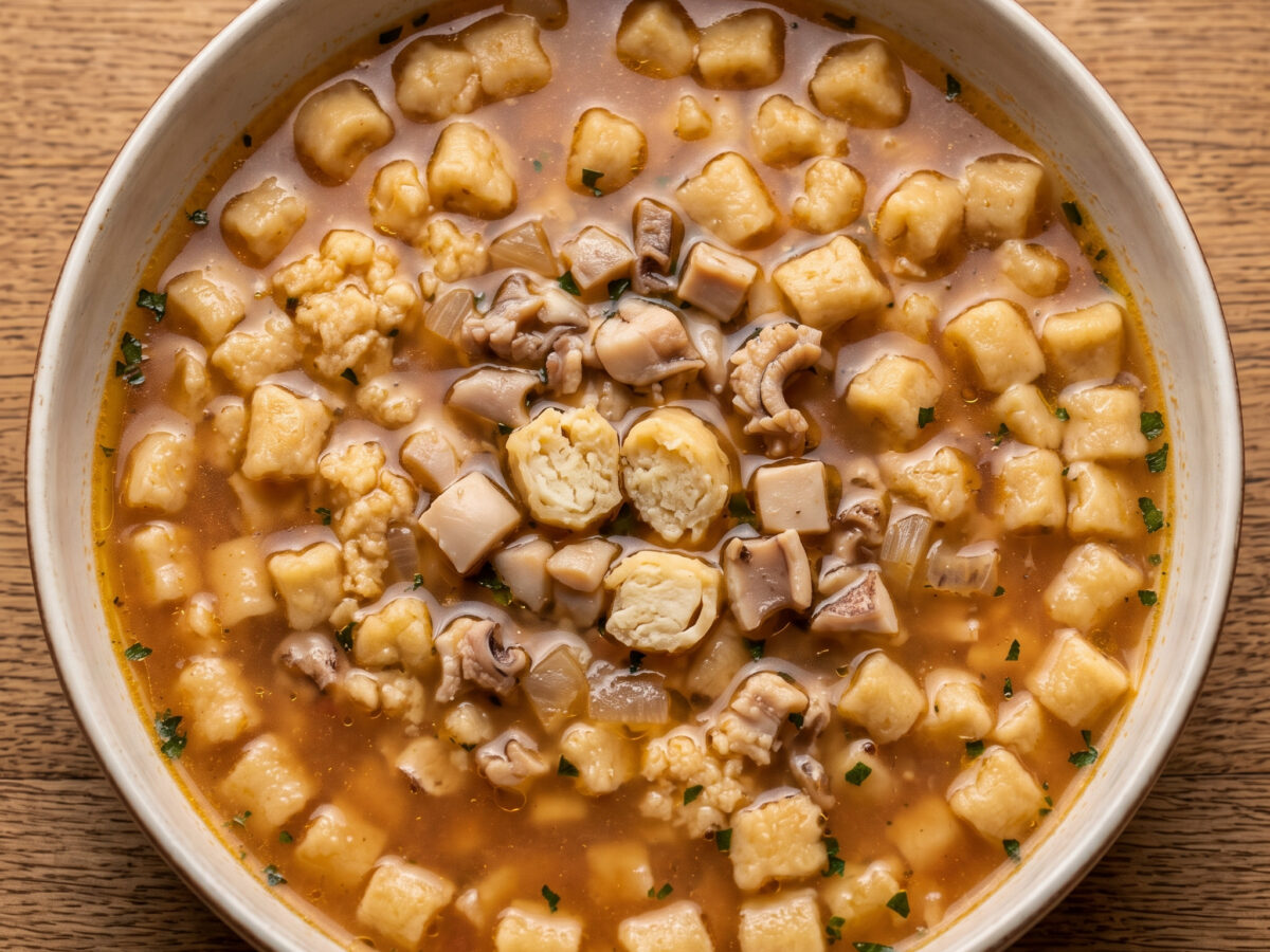 Manfrigoli con le seppie aus der Emilia-Romagna