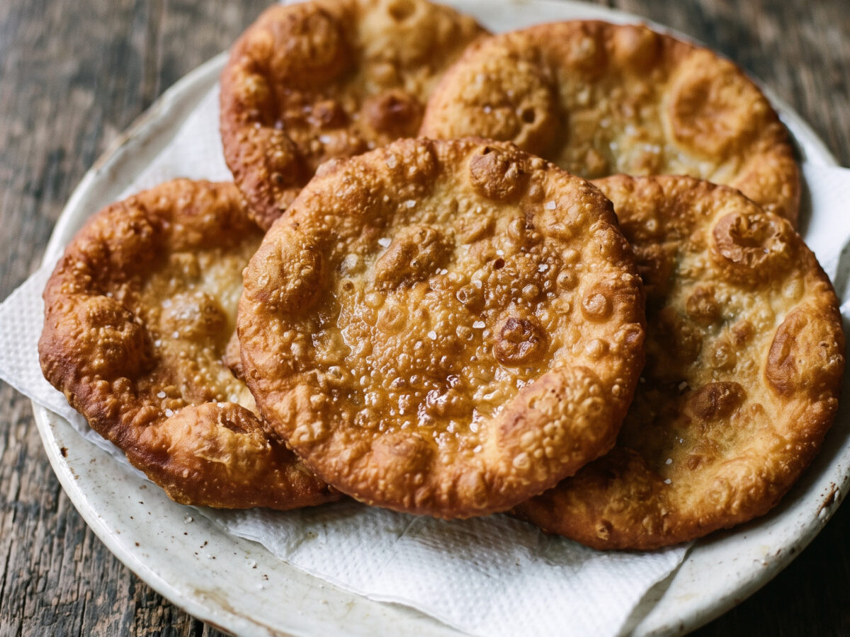Mazzafame: goldbraune Hefefrittelle