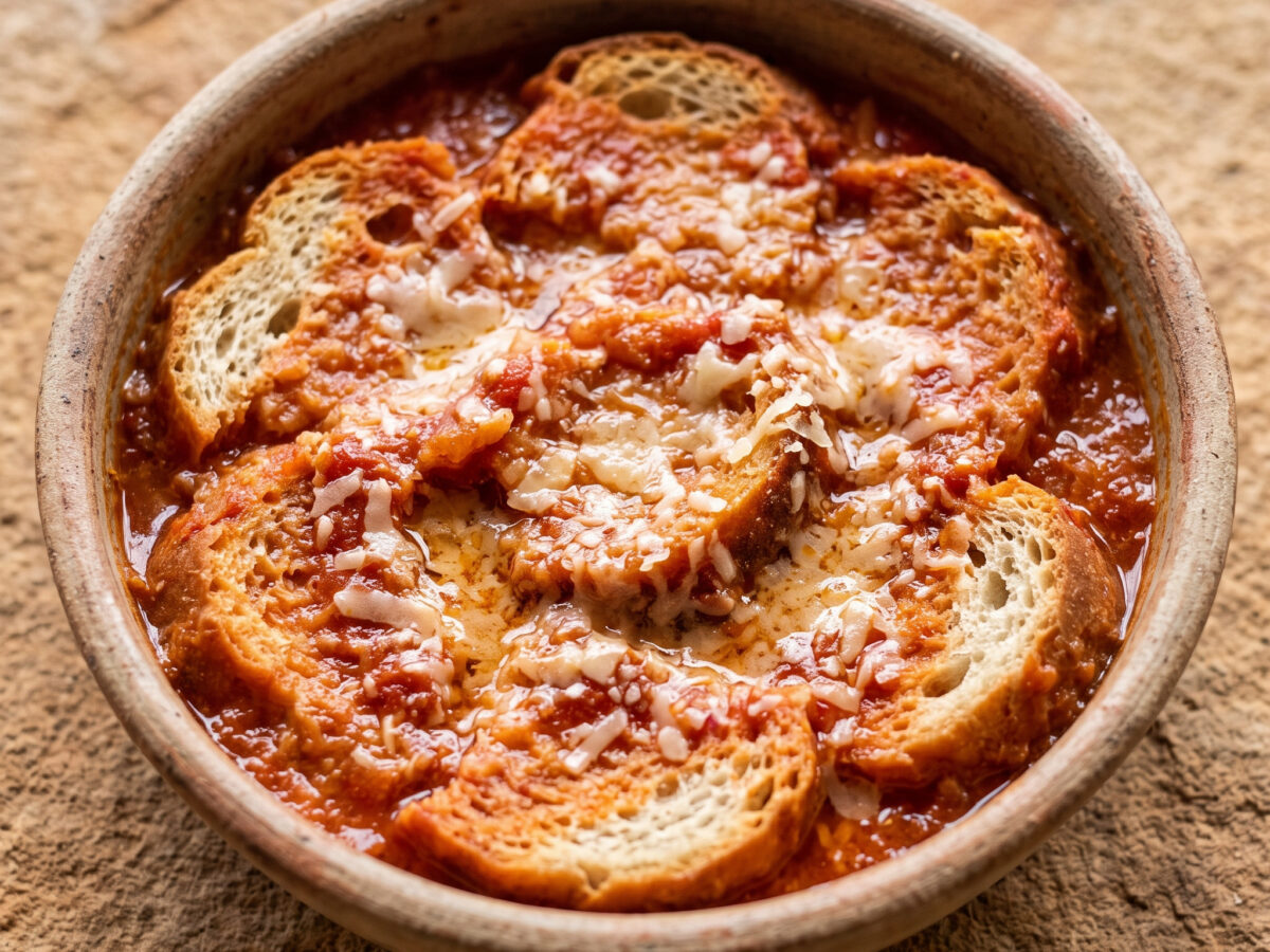 Mazzamurru: sardische Brotsuppe aus Cagliari