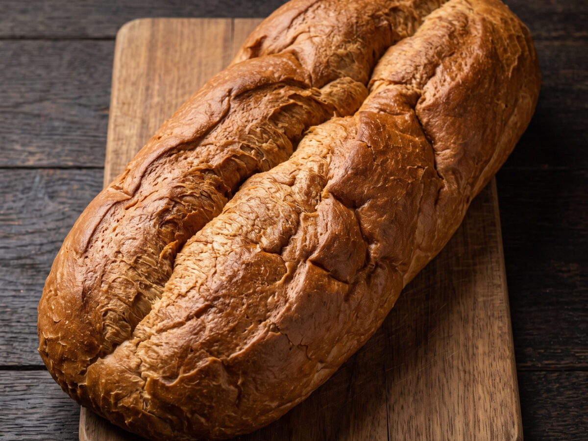 Ein Brotlaib mit Biss