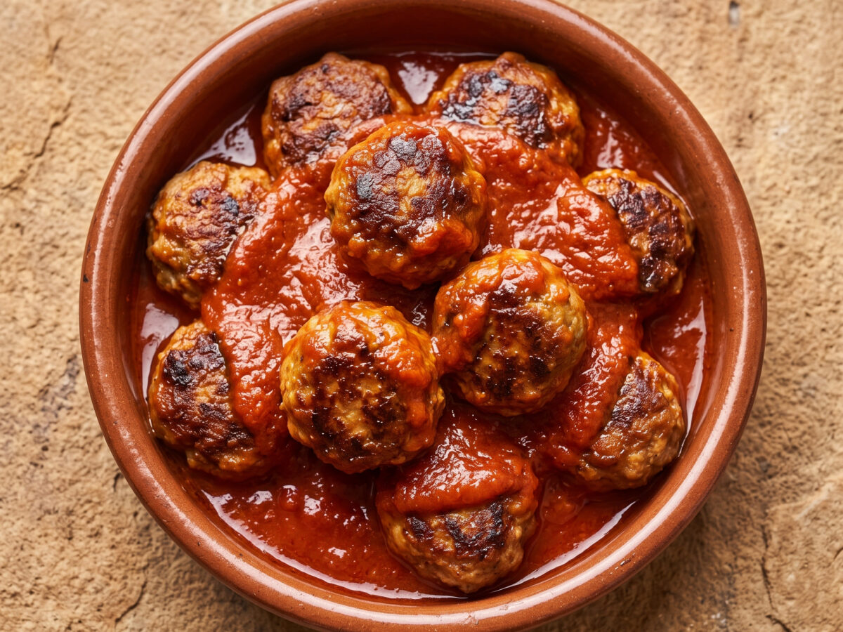 Napoletanische Polpette im Tomatensugo
