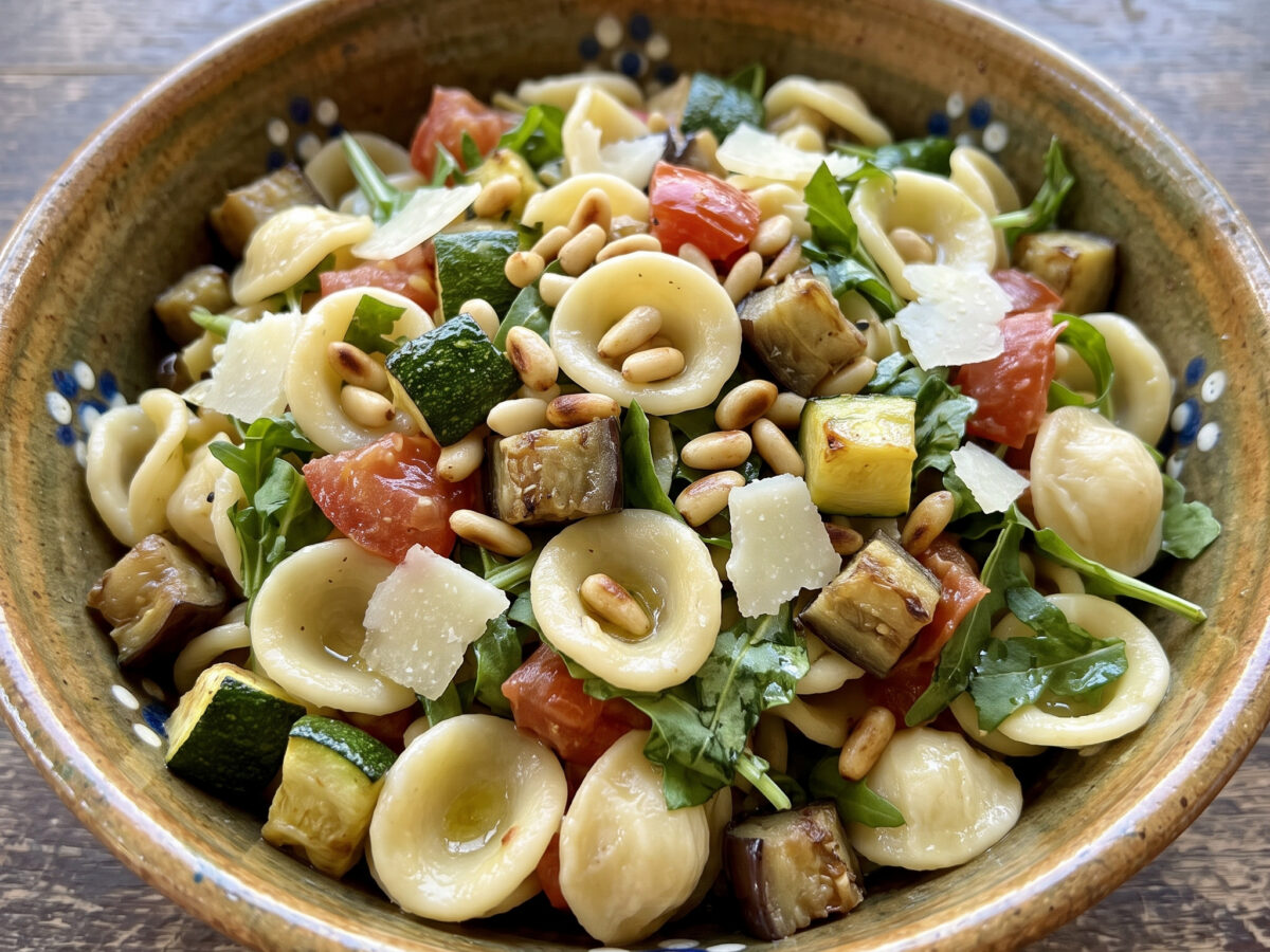 Orecchiette arcobaleno aus den Abruzzen