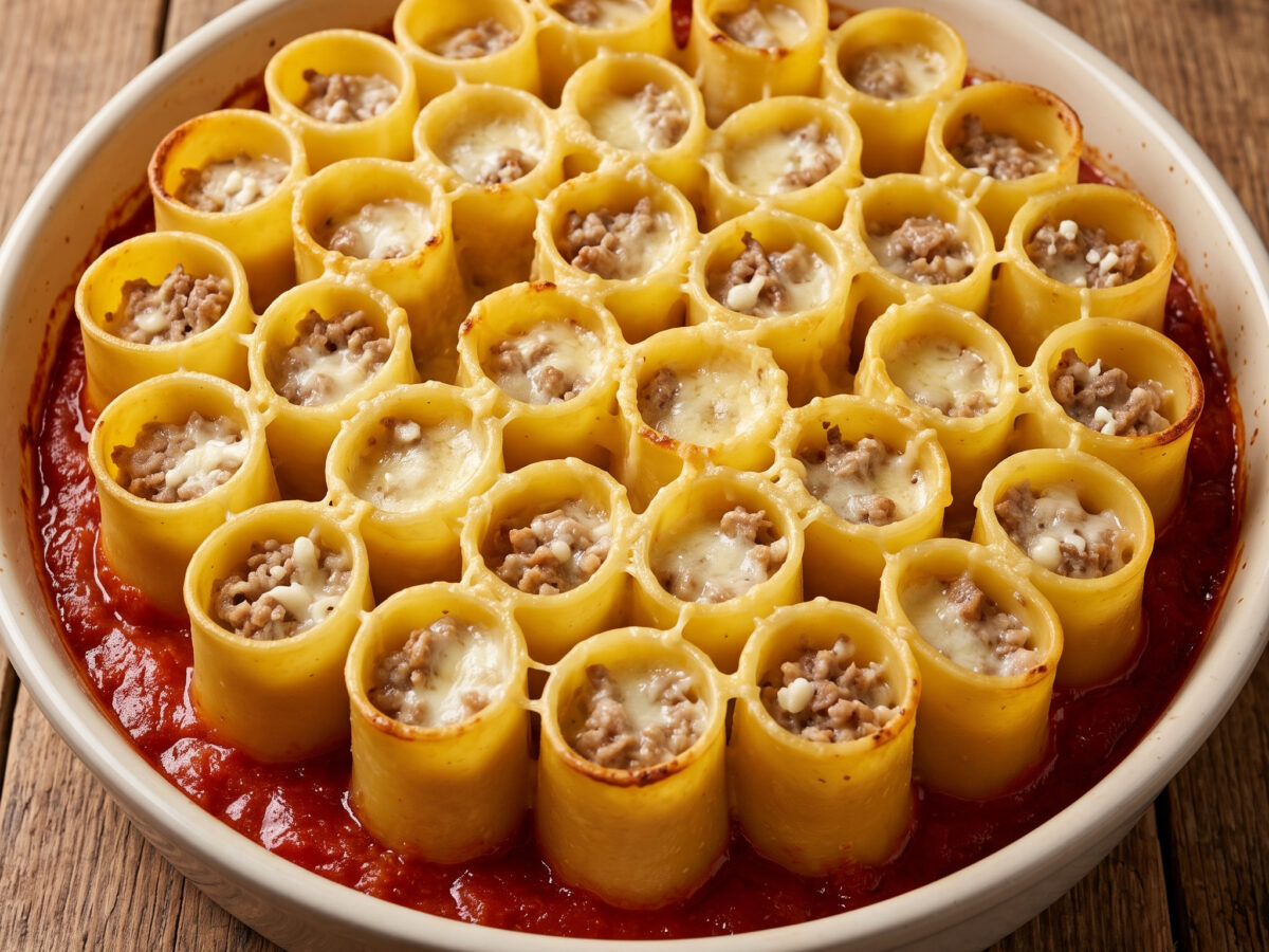 Paccheri ripieni alla napoletana