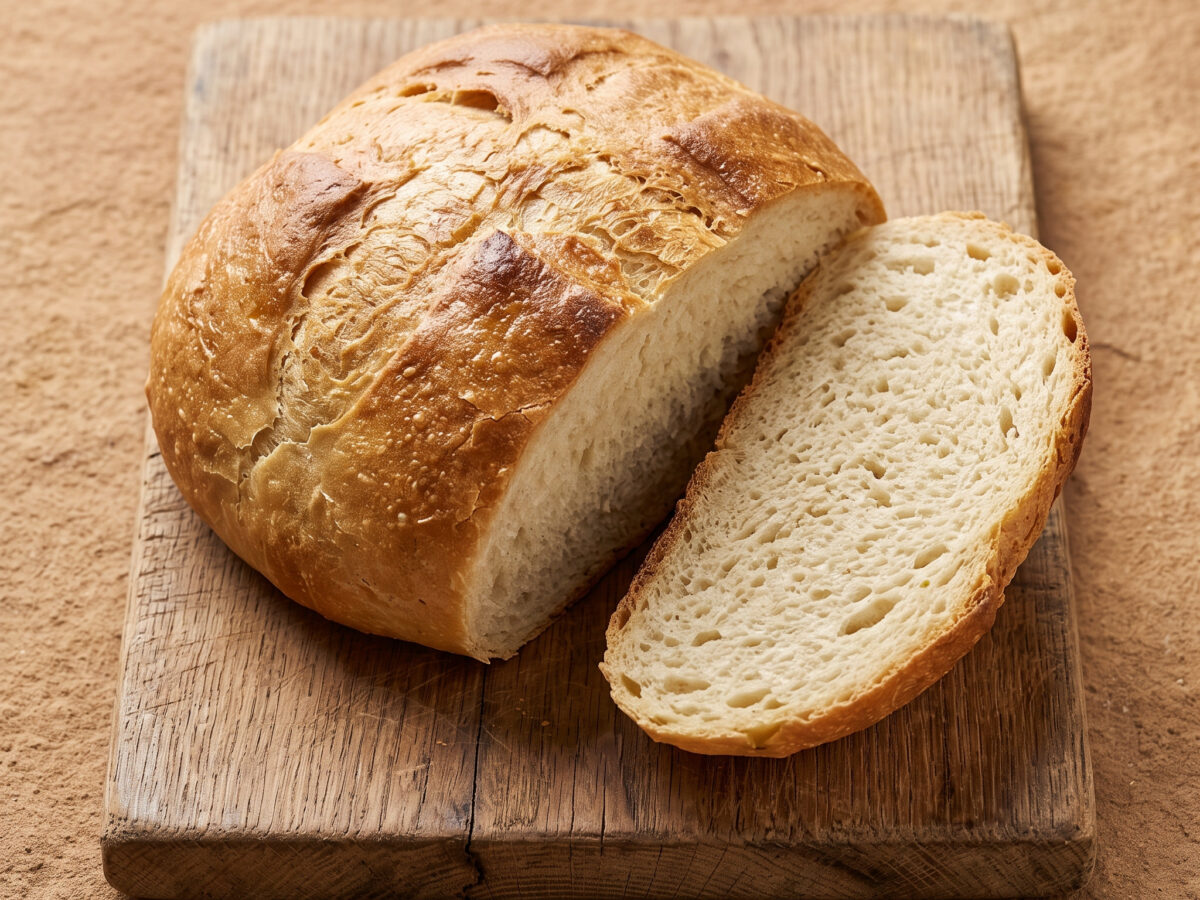 Pane all'olio – italienischer Brotlaib mit Olivenöl