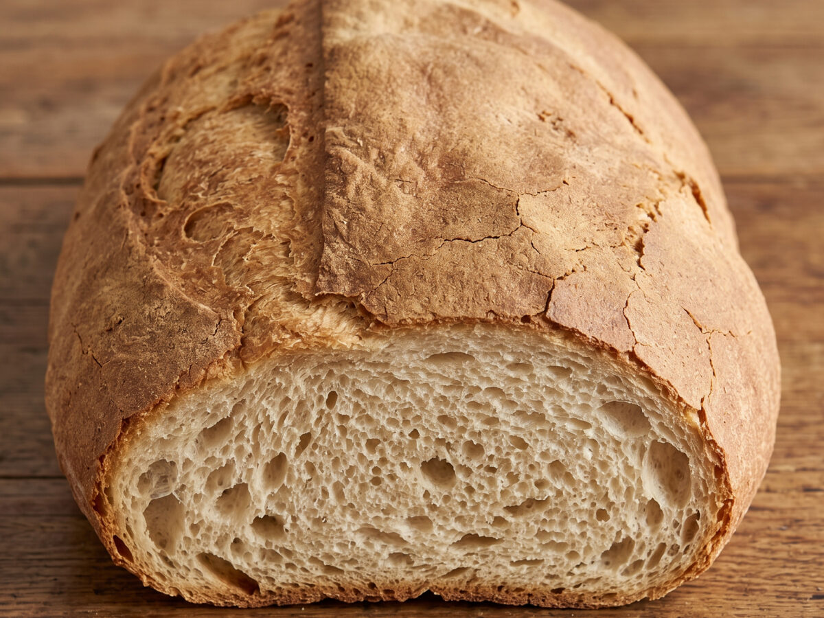Pane Toscano: salzloser Brotlaib aus der Toskana