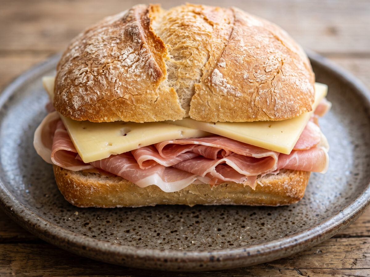Panino friulano mit San Daniele und Montasio