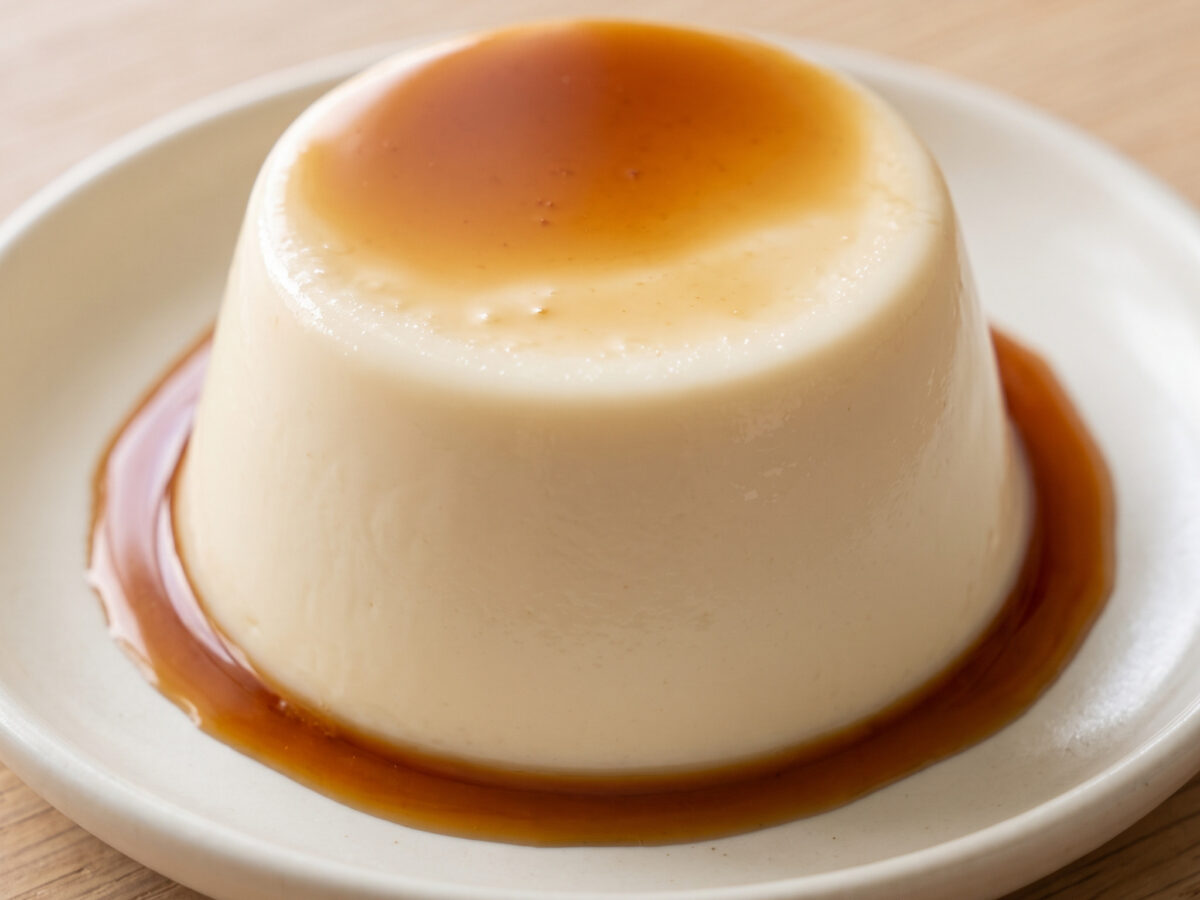Panna cotta mit Karamell aus dem Piemont