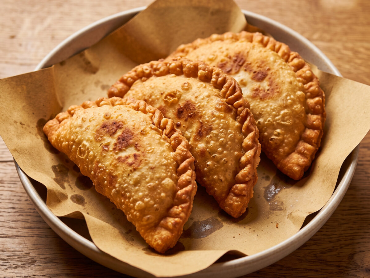 Panzerotti aus Apulien mit Tomate und Mozzarella