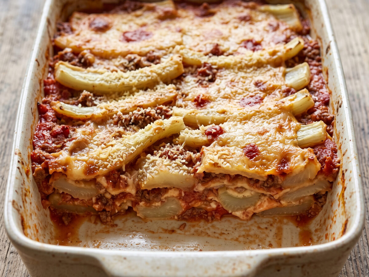 Parmigiana di gobbi: Umbrischer Cardo-Auflauf
