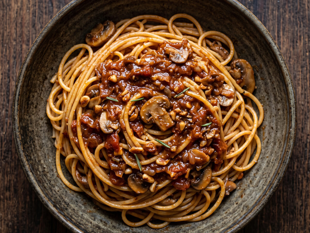 Pasta al sugo di magro simile al grasso