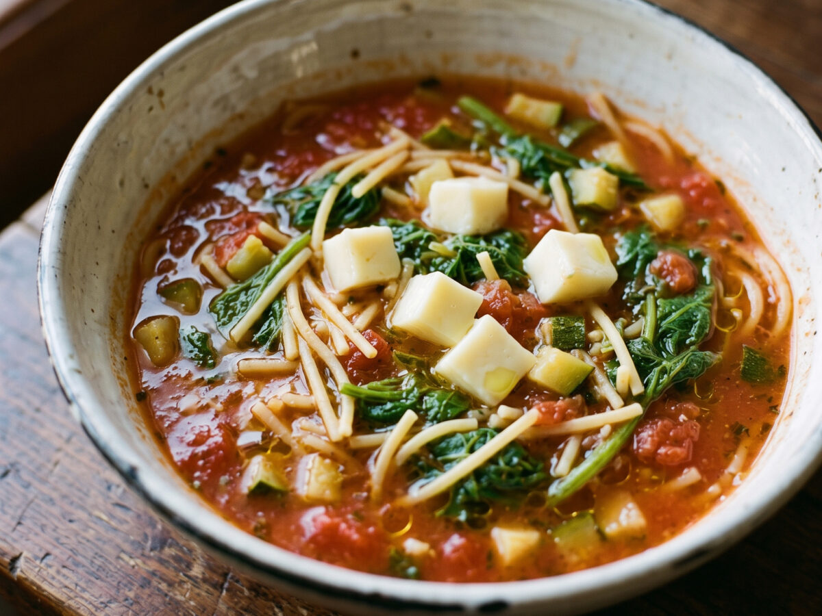 Pasta con i tenerumi aus Sizilien