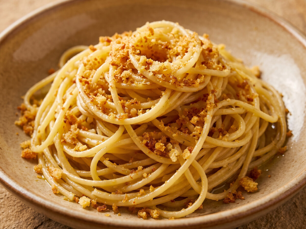 Pasta cu'l pan gratà – friulanische Butterbrösel-Pasta