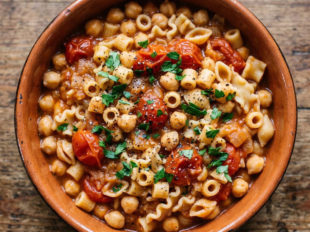 Pasta e ceci alla napoletana