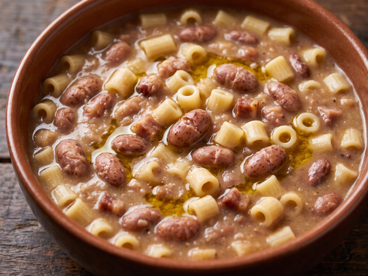 Pasta e fagioli alla lombarda