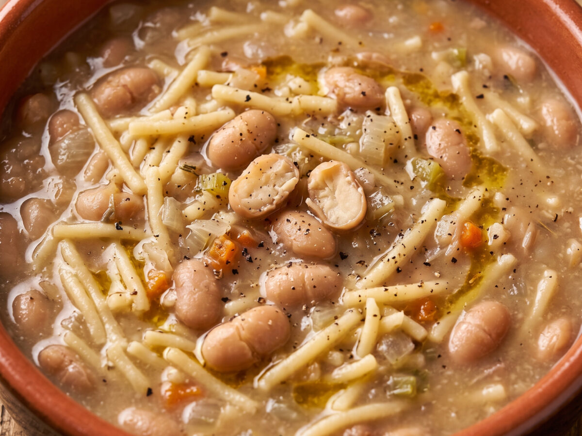 Pasta e fagioli alla piemontese