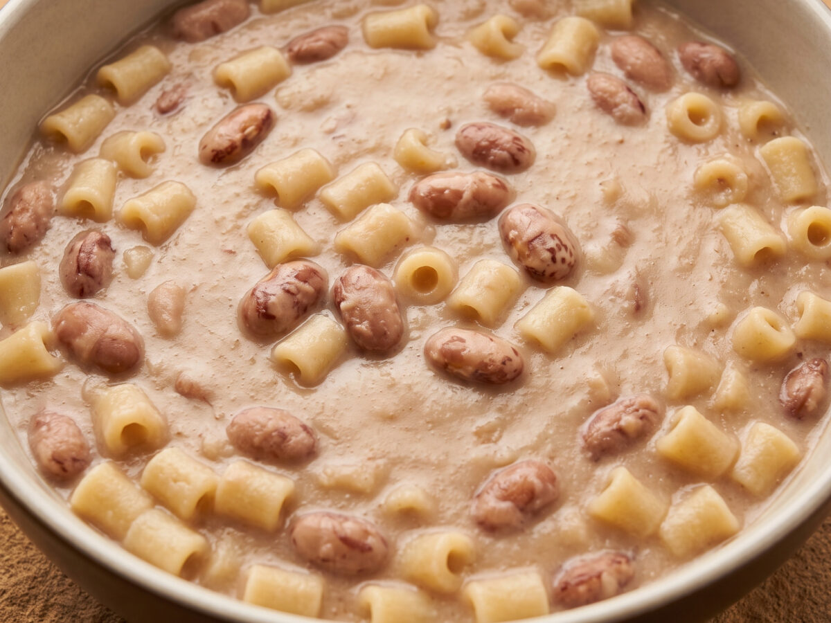 Pasta e fagioli alla triestina mit Disfrito