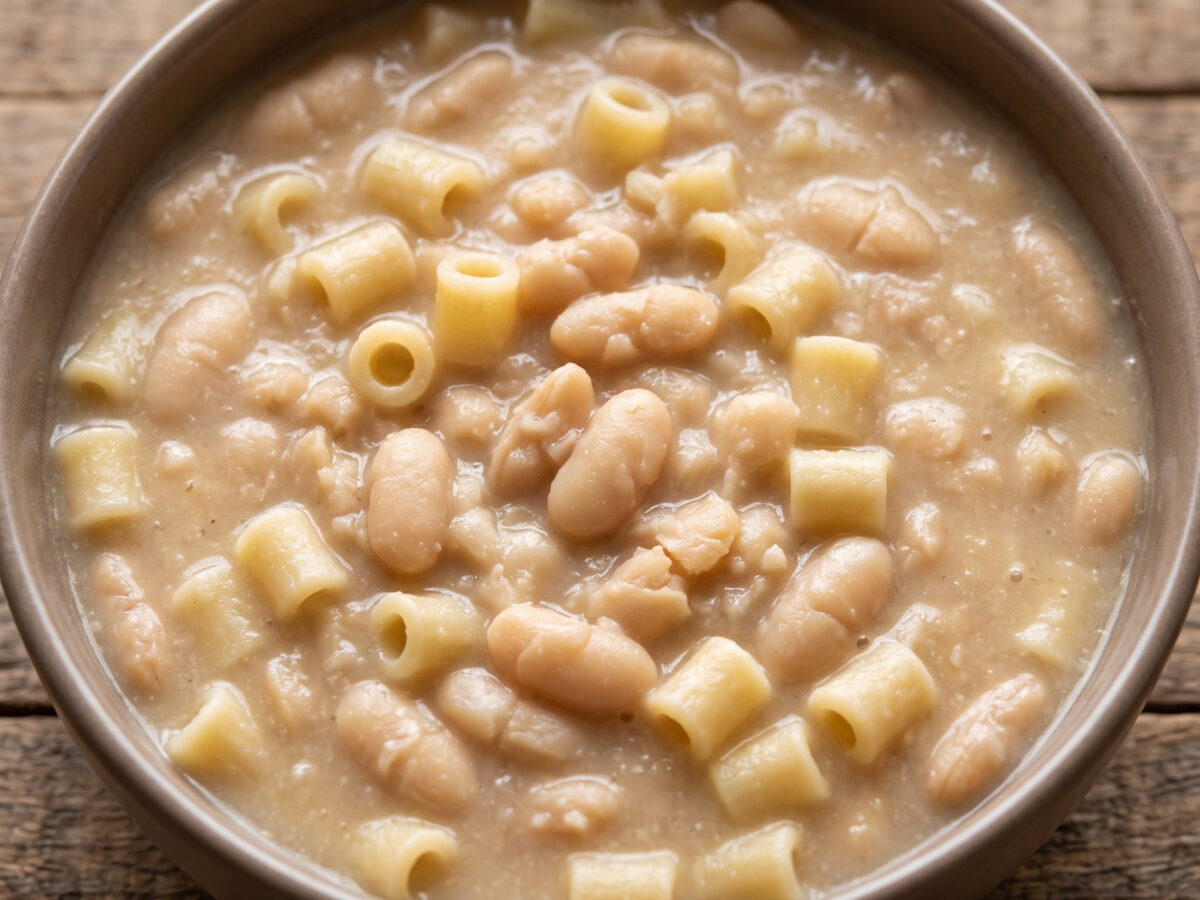 Pasta e fagioli bianchi aus der Basilikata