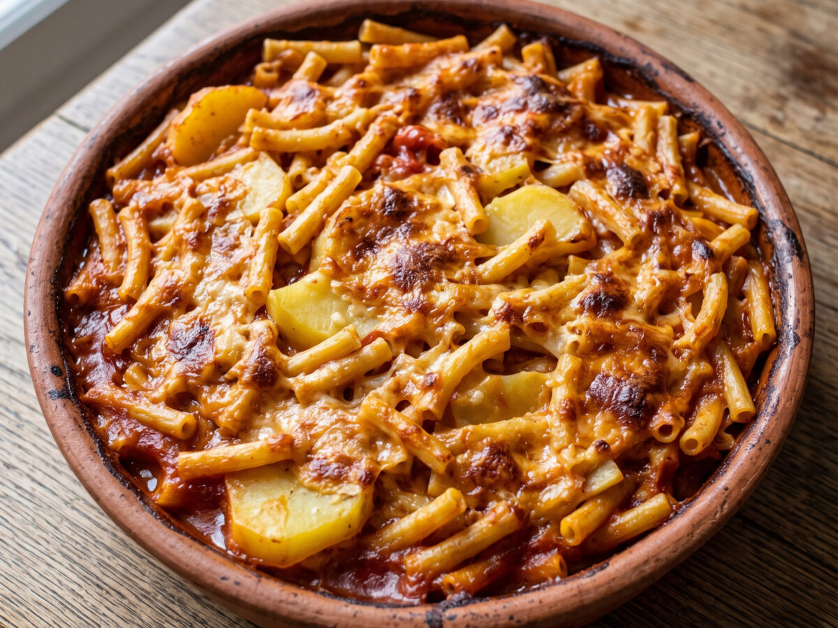 Pasta e patate alla tiella aus Kalabrien