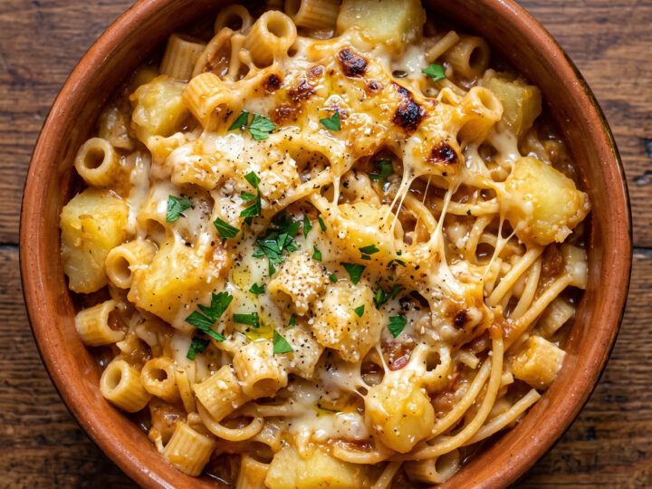 Pasta, patate e provola: cremige Pasta aus Kampanien