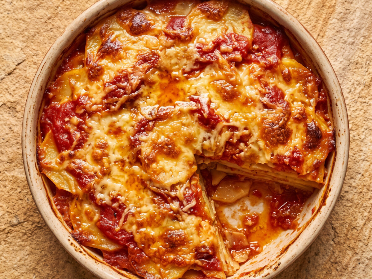 Patate alla parmigiana aus Sizilien