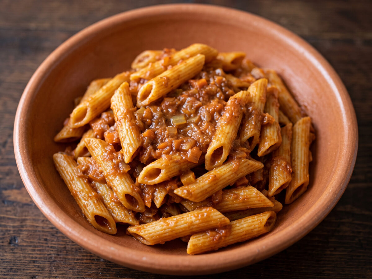 Penne al sugo finto