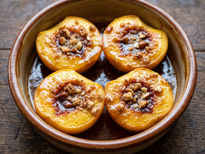 Pesche al forno aus Kampanien