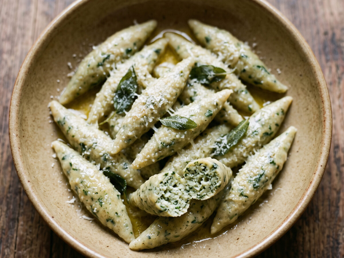 Pin: Ricotta-Kräuter-Gnocchi aus der Emilia-Romagna