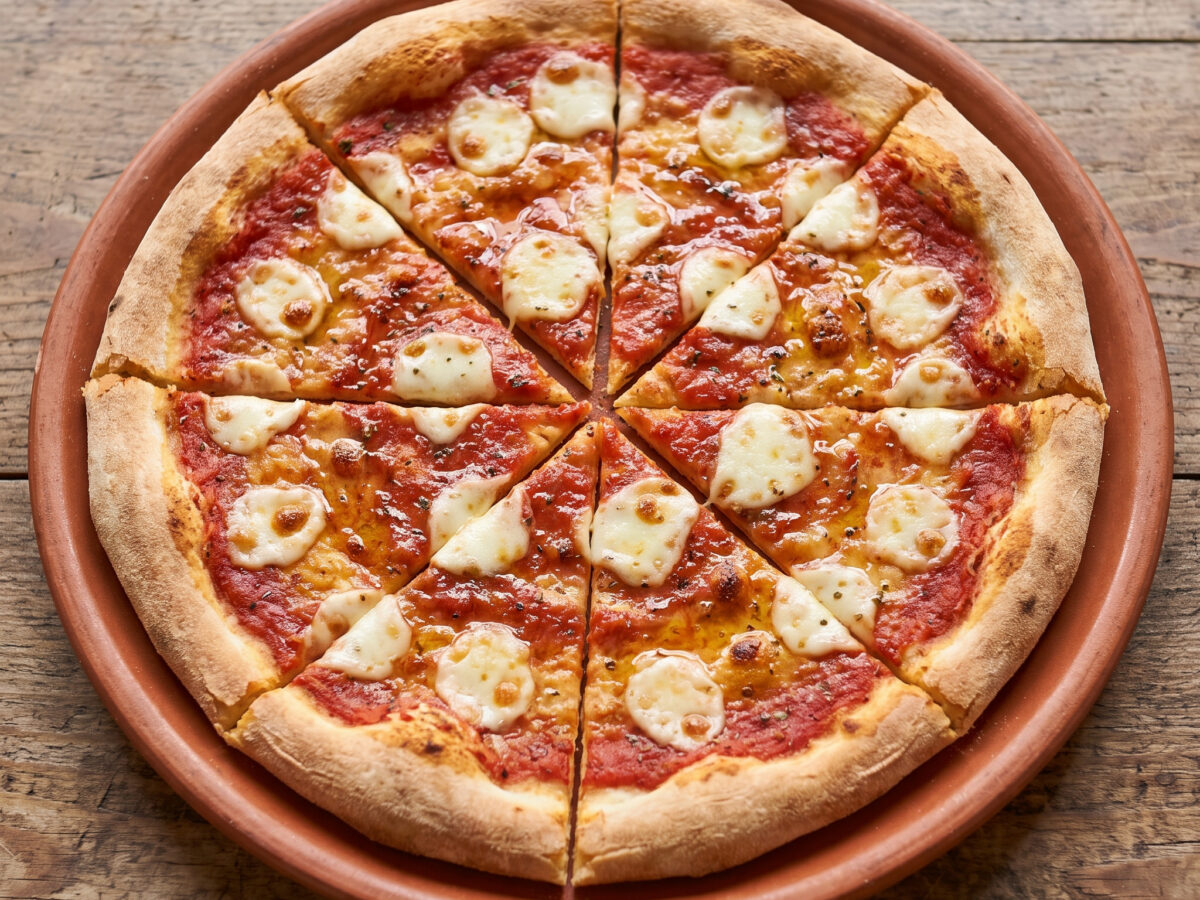 Pizza al mattone aus dem Piemont
