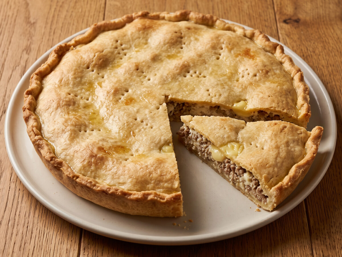 Pizza rustica di carne alla pugliese