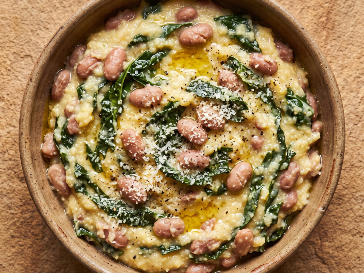 Polenta incatenata: Bohnen, Cavolo nero und Maisgrieß aus der Toskana