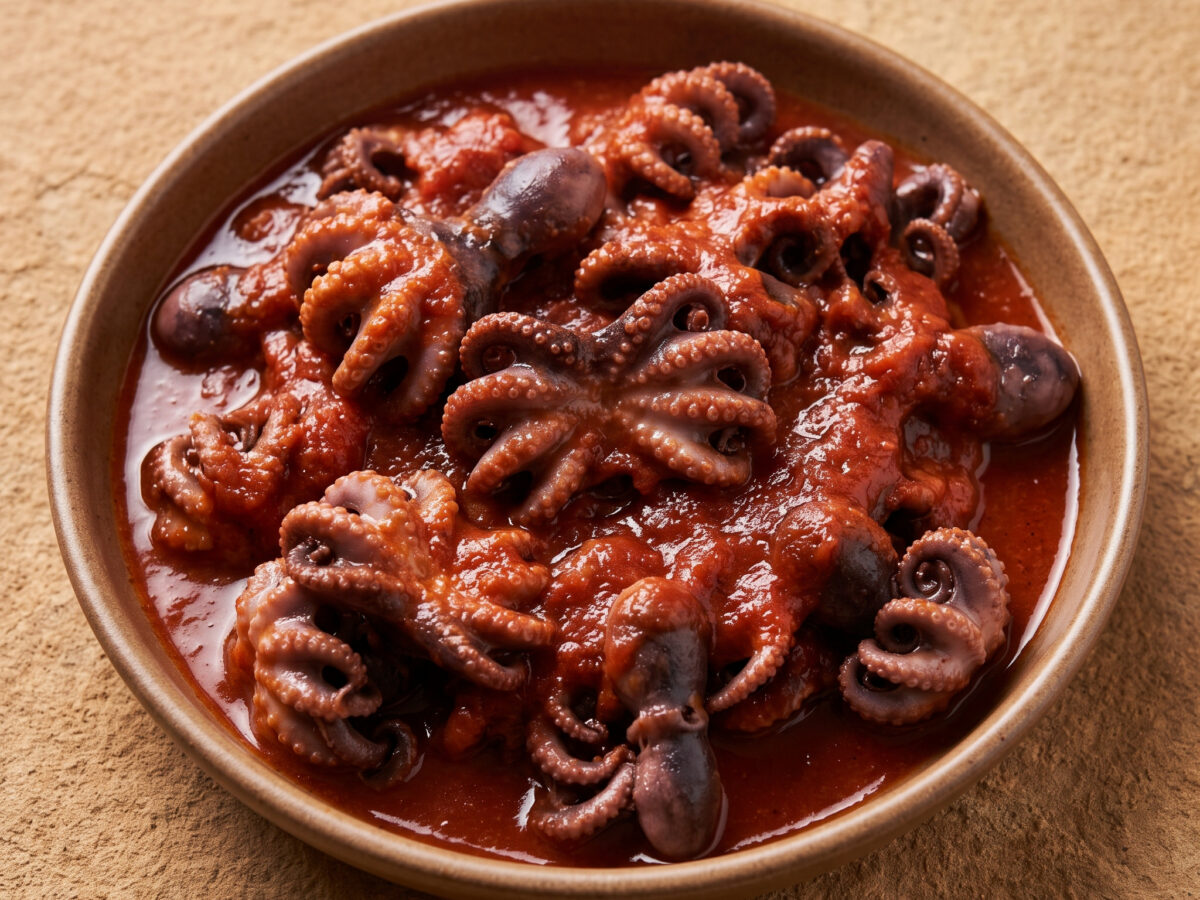 Polipetti affogati: zarte Moscardini in Tomatensauce