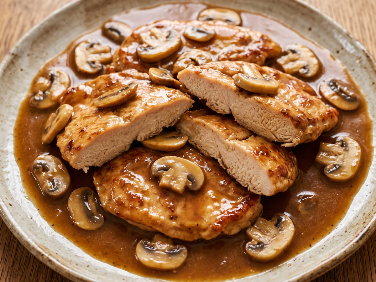 Pollo al Marsala – Hähnchen mit Pilzen