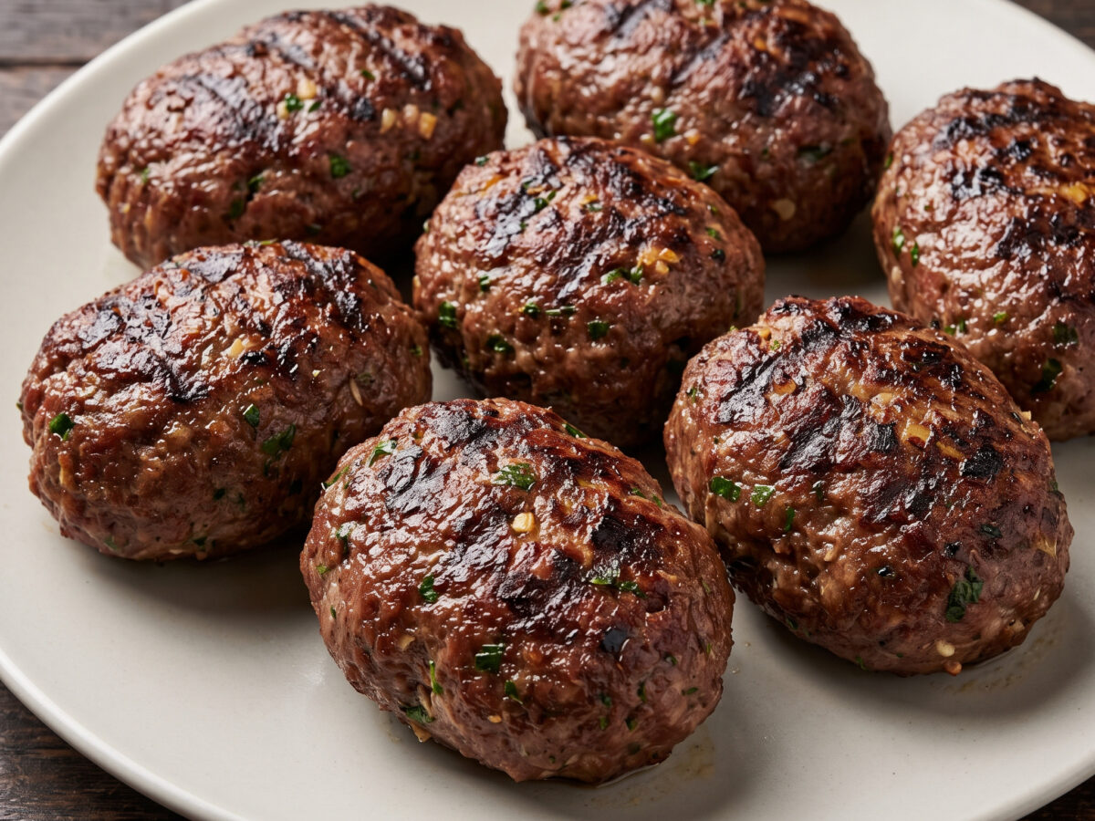 Polpette di cavallo catanesi mit Salmoriglio