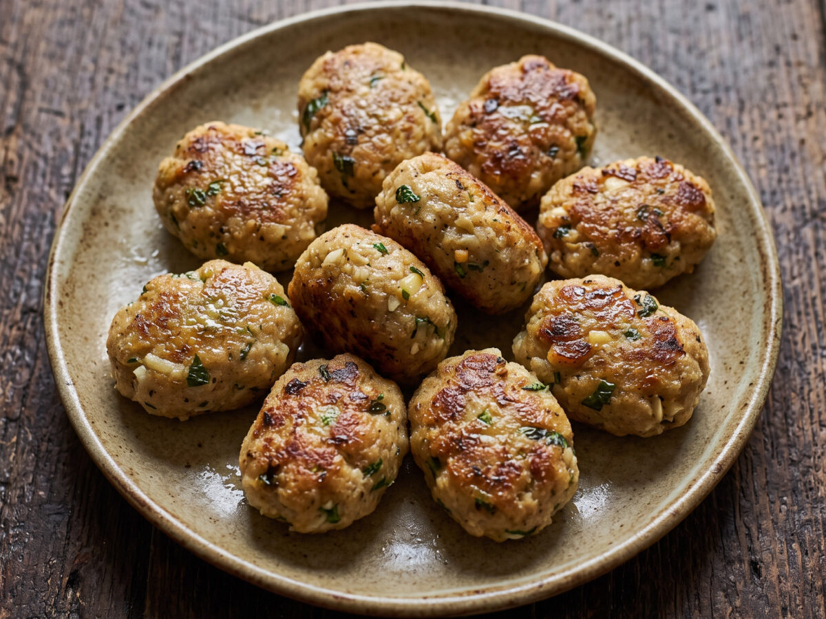 Polpette di creta aus Sizilien: Brot, Pecorino und Minze