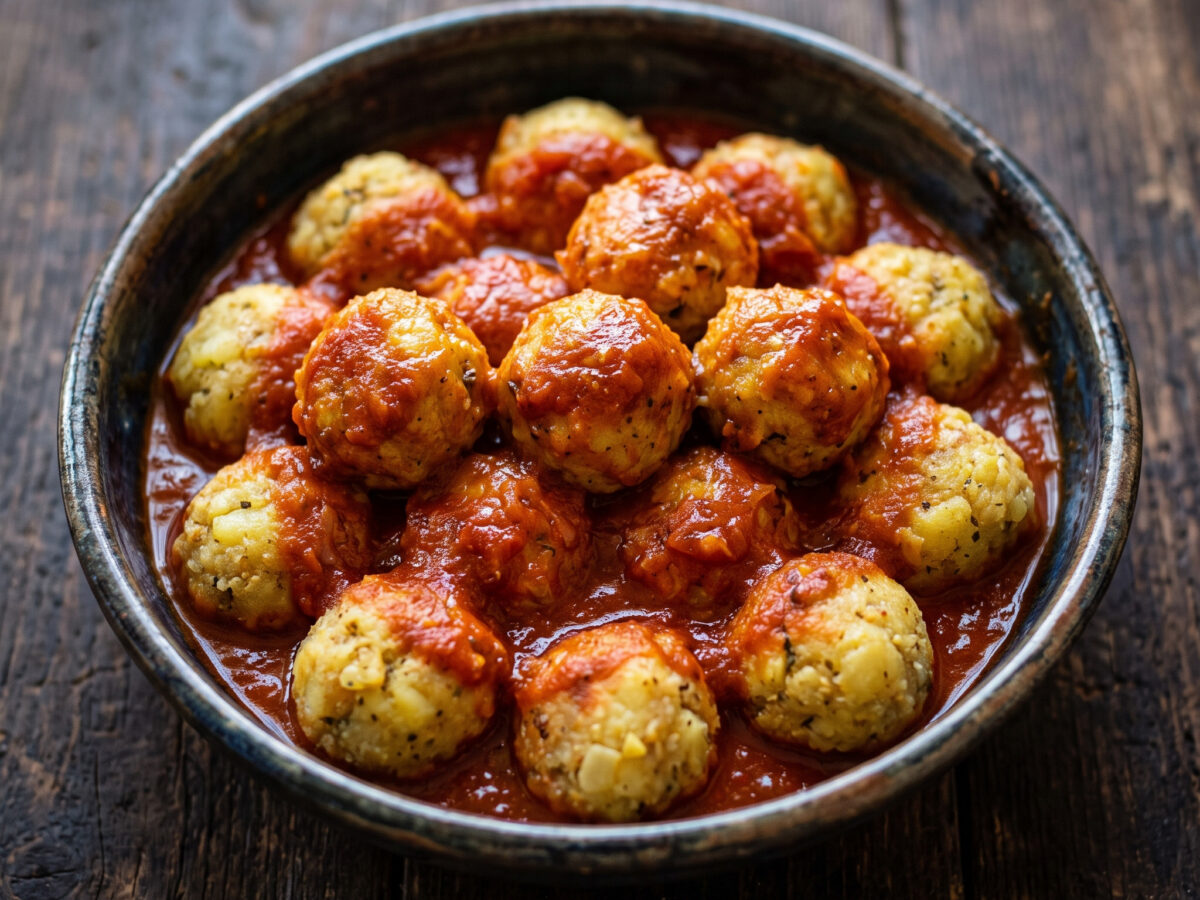 Polpette di patate al sugo aus Sizilien