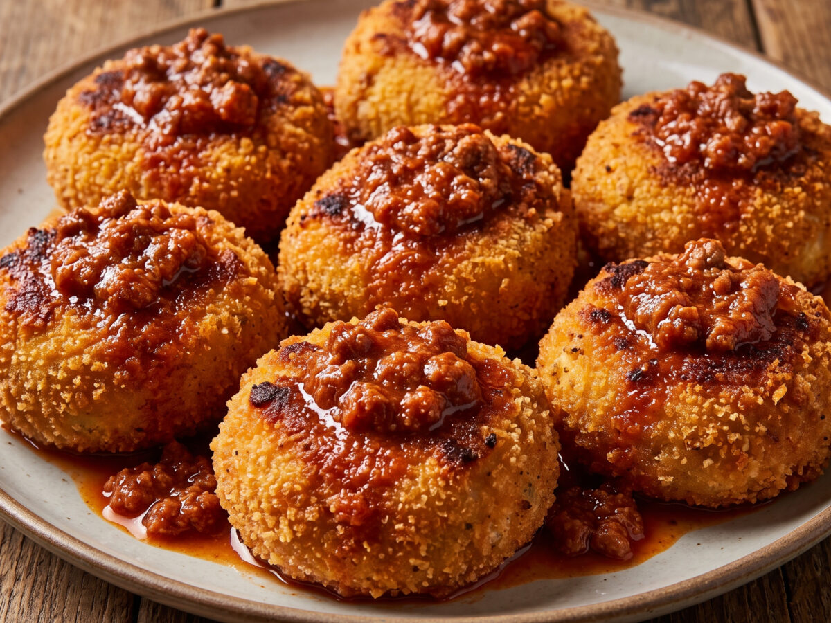 Polpette di tagliatelle fritte aus den Marken