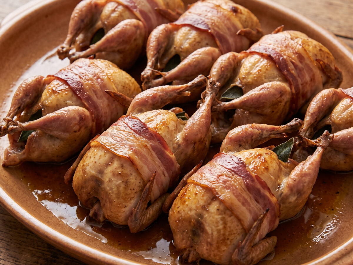 Quaglie al prosciutto – Wachteln aus den Abruzzen
