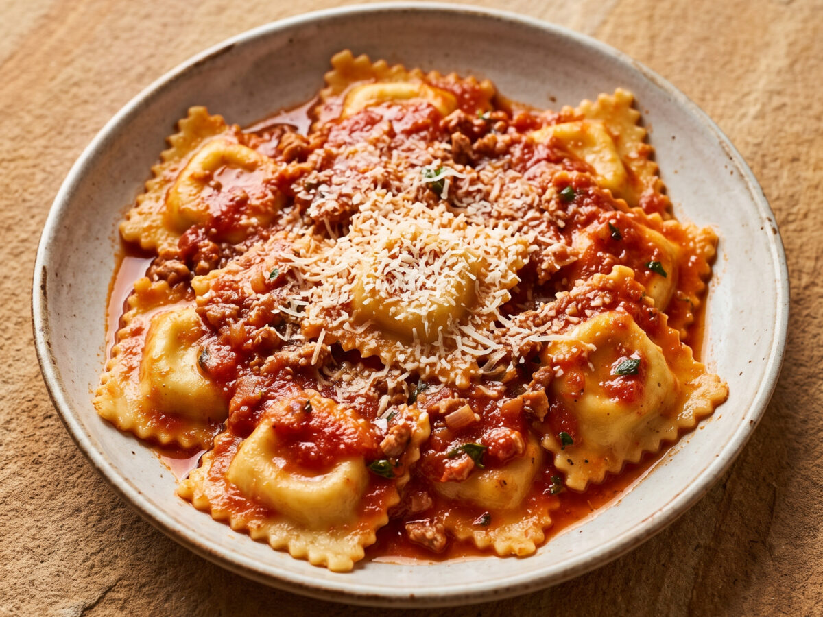 Kalabriens gefüllte Ravioli mit würziger Füllung