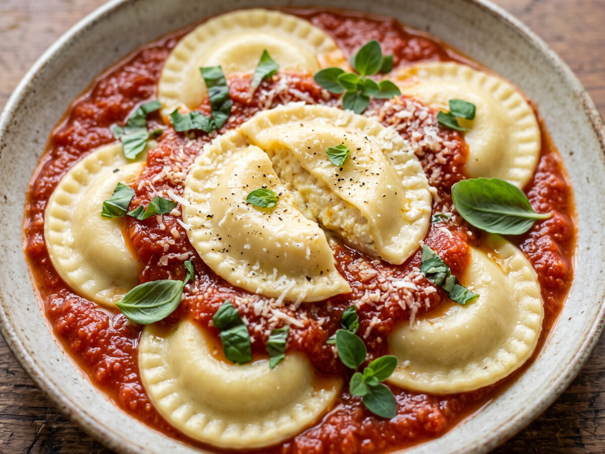 Ravioli capresi: Käsefüllung aus Kampanien