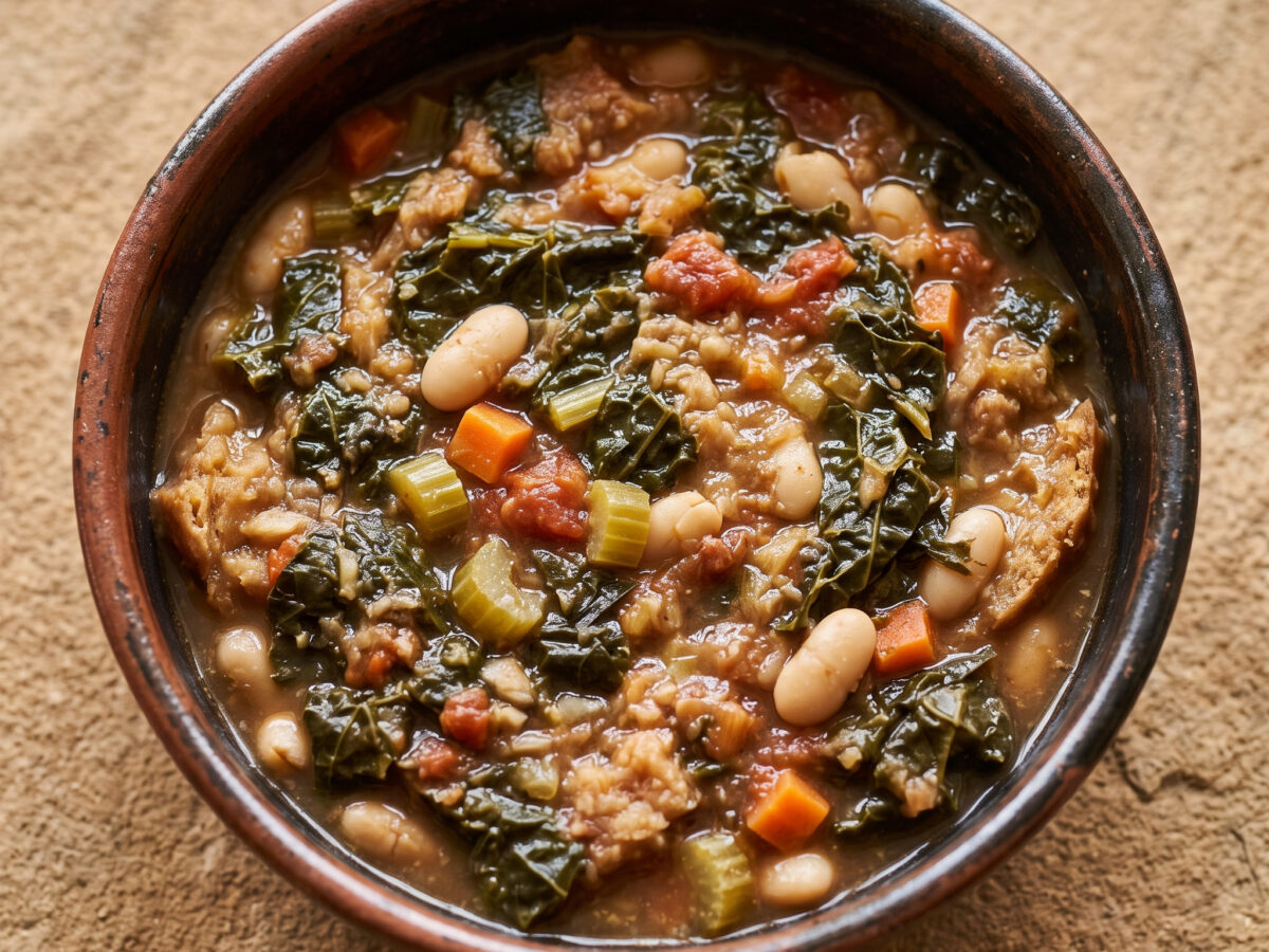 Ribollita: Toskanische Suppe mit Cavolo nero