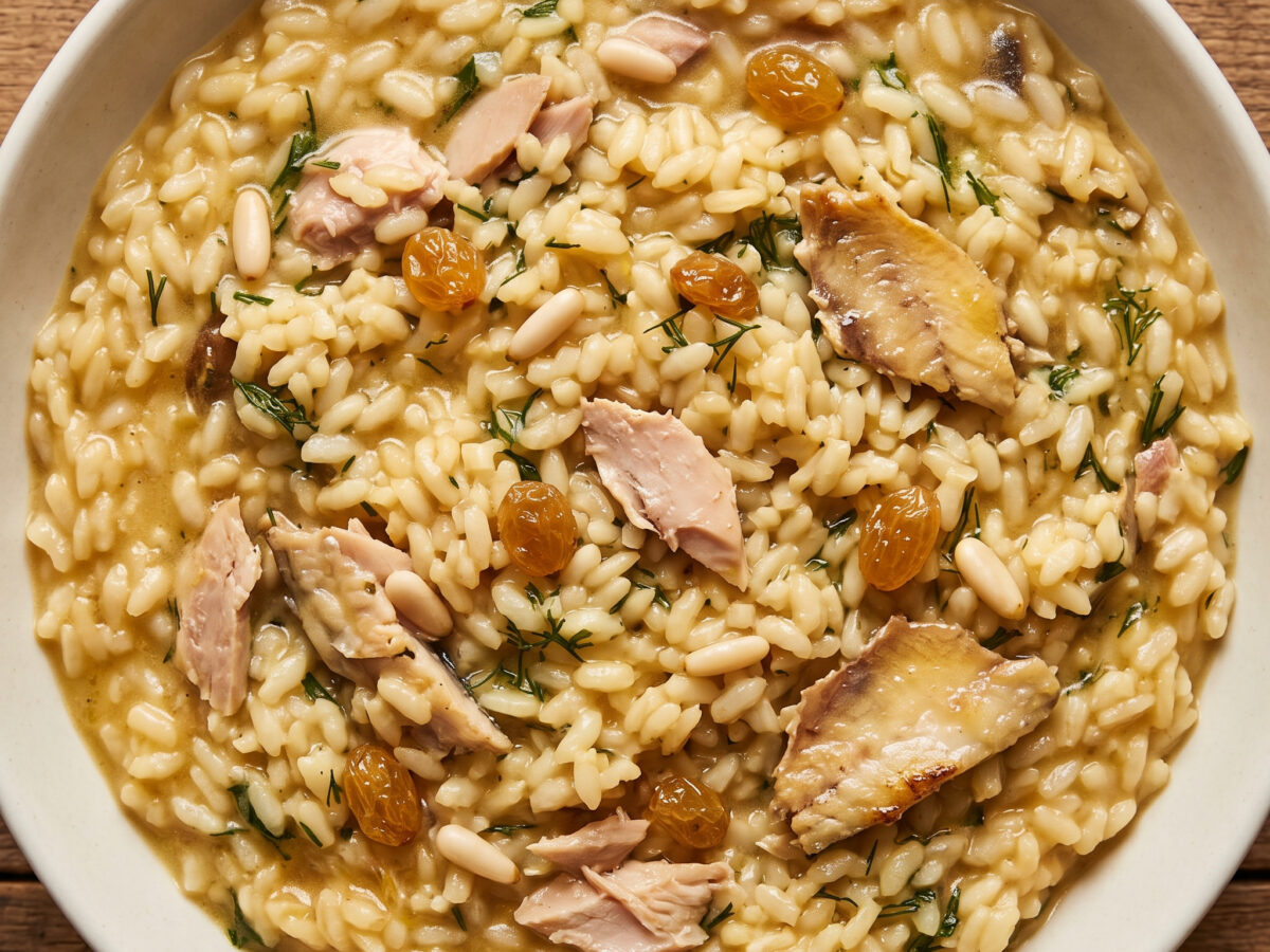 Riso con le sarde – sizilianischer Reis mit Sardinen