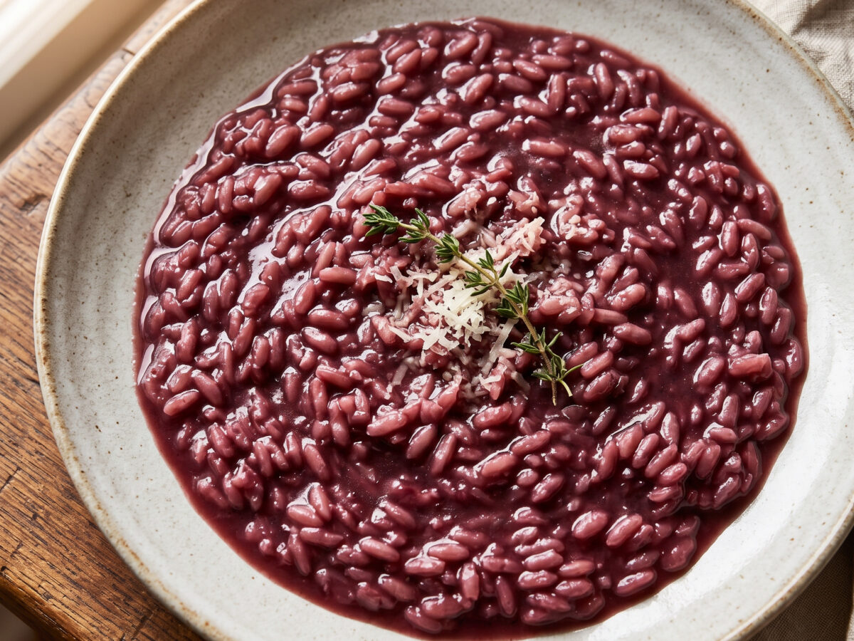 Risotto al Barolo aus dem Piemont
