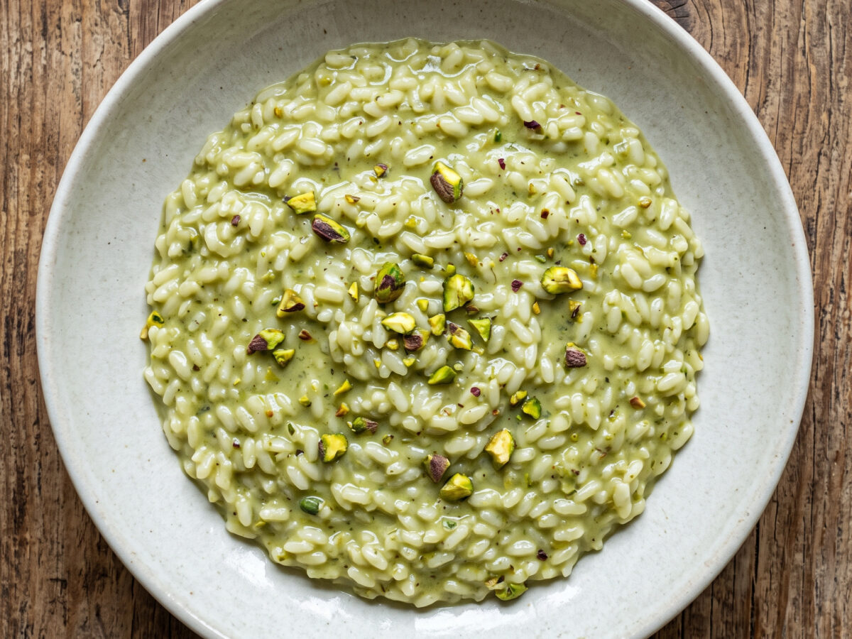 Risotto al pistacchio di Bronte